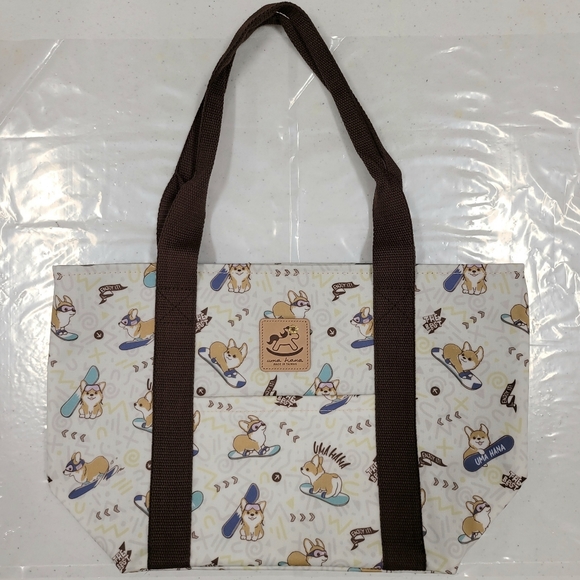 Waterproof Corgi Dumpling Tote Shoulder Bag Purse - Picture 7 of 12